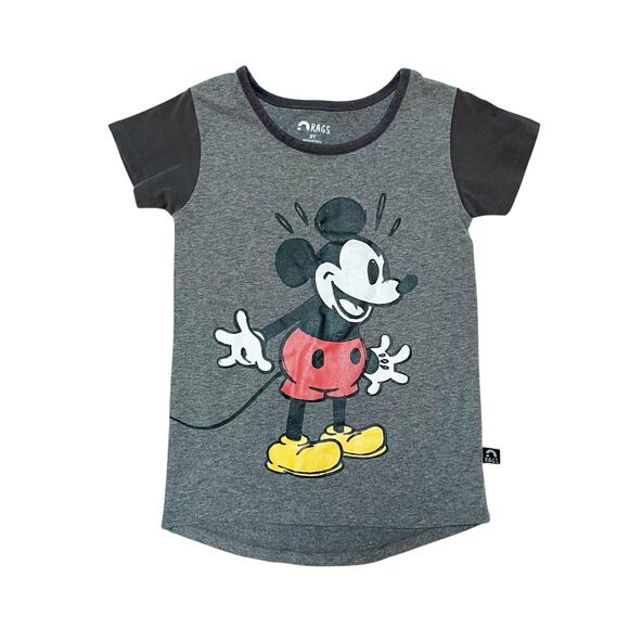 Rags Disney Mickey Mouse Raglan Tee Size 2T - Picture 1 of 4